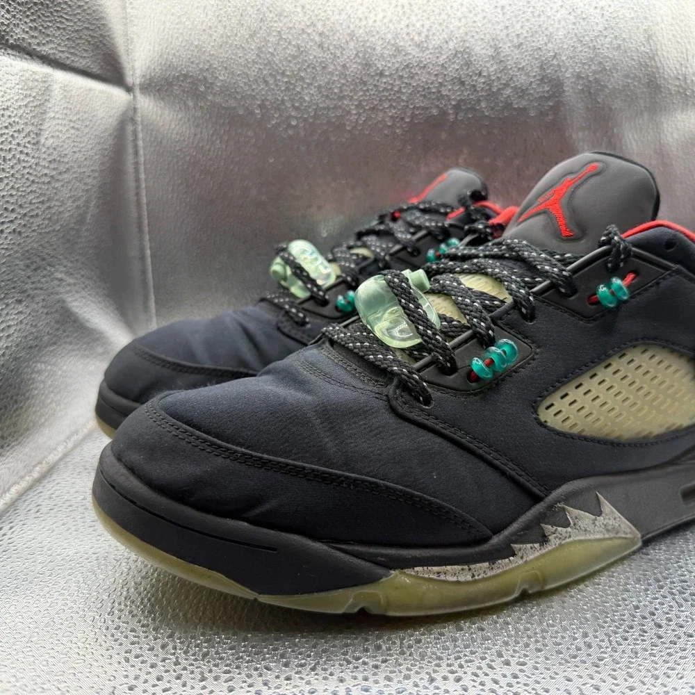 Size 10.5 Jordan 5 Low x Clot Anthracite Black Mens‎ Lace Up Sneakers DM4640-036